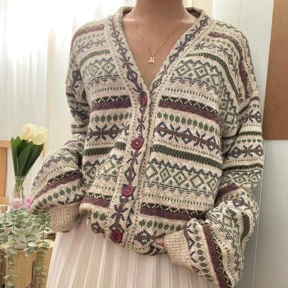 Vintage button-up cardigan - Picture 3 of 5